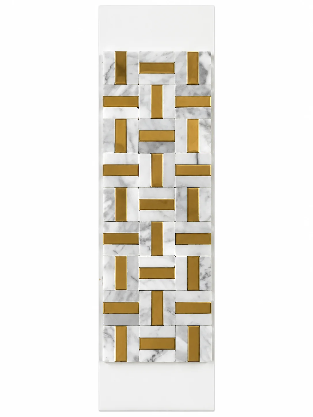 Emser Link White/Gold Tile