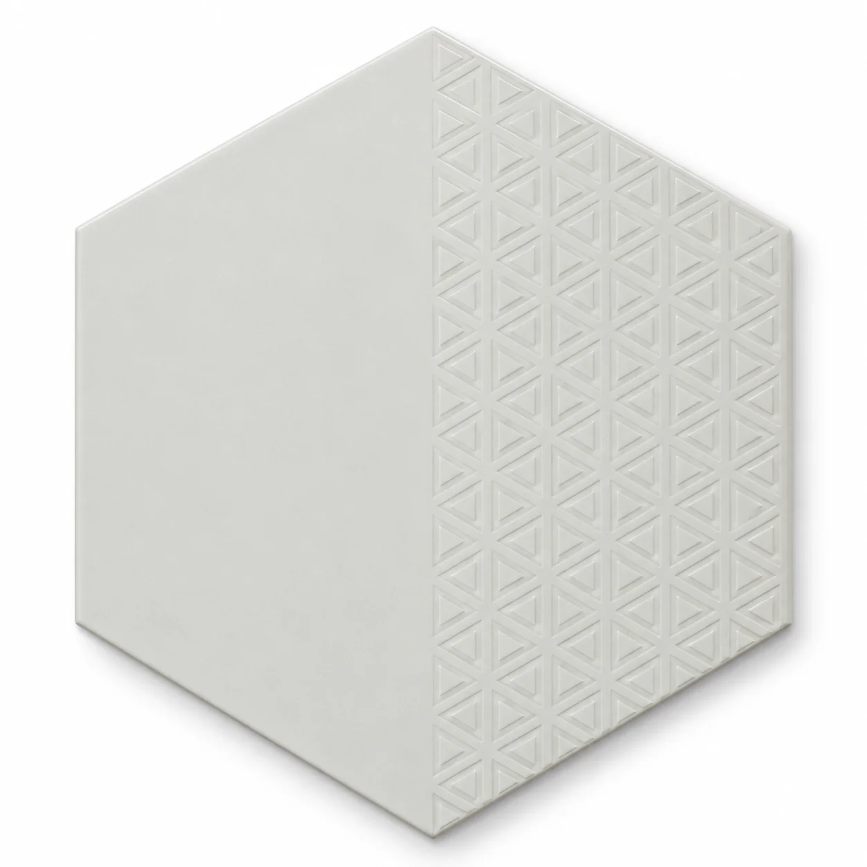 Emser Rhythm White Pattern Hex Tile