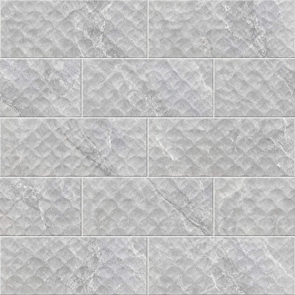 Cactus Stone Circles Grey Tile